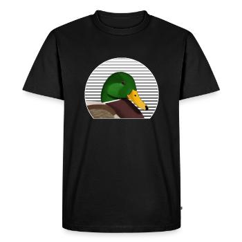 Oiseau stagnant Oiseau Oiseau Observateur des oiseaux - T-shirt Premium bio Homme - noir - Devant - Nico (187cm)