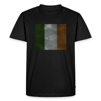Drapeau irlandais, drapeau irlandais, design vintage - T-shirt Premium bio Homme - noir - Devant - Nico (187cm)