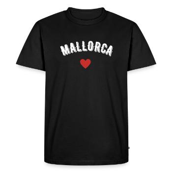 Mallorca - T-shirt Premium bio Homme - noir - Devant - Nico (187cm)