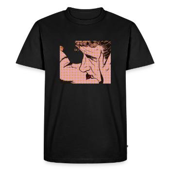 Baiser en couleur - T-shirt Premium bio Homme - noir - Devant - Nico (187cm)