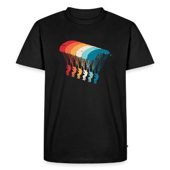 Skydive Evolution: Skydiver Design - Men's Premium Organic T-Shirt - black - Front - Nico (187cm)