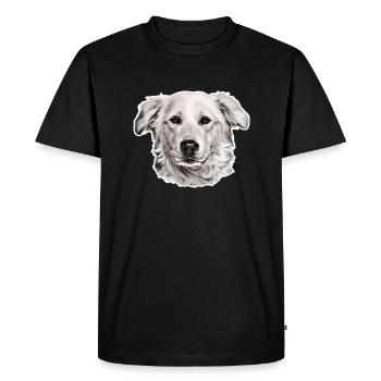 Aidi Aidi - Men's Premium Organic T-Shirt - black - Front - Nico (187cm)