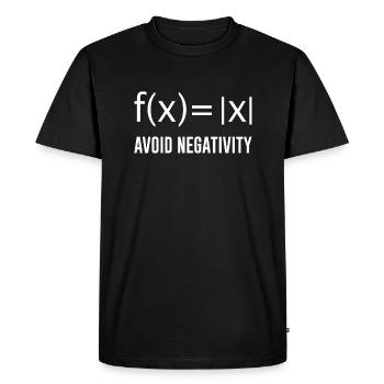 Math Math Dicton cool Évitez la négativité - T-shirt Premium bio Homme - noir - Devant - Nico (187cm)