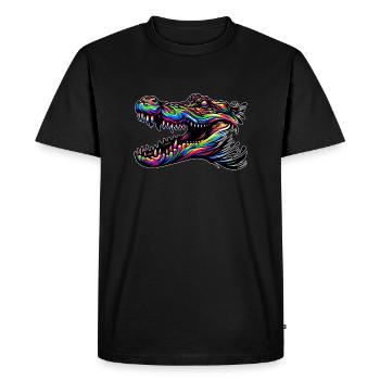 Alligator, Crocodile - T-shirt Premium bio Homme - noir - Devant - Nico (187cm)