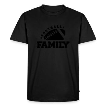 Famille de football - T-shirt Premium bio Homme - noir - Devant - Nico (187cm)