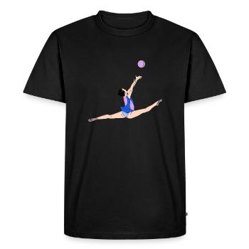 Gymnastique rythmique - ballon - gymnastique - T-shirt Premium bio Homme - noir - Devant - Nico (187cm)