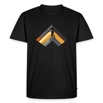 Robot Machine - Men's Premium Organic T-Shirt - black - Front - Nico (187cm)