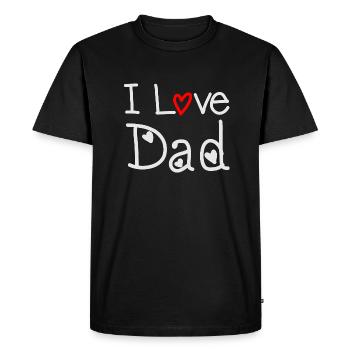 Dad - T-shirt Premium bio Homme - noir - Devant - Nico (187cm)
