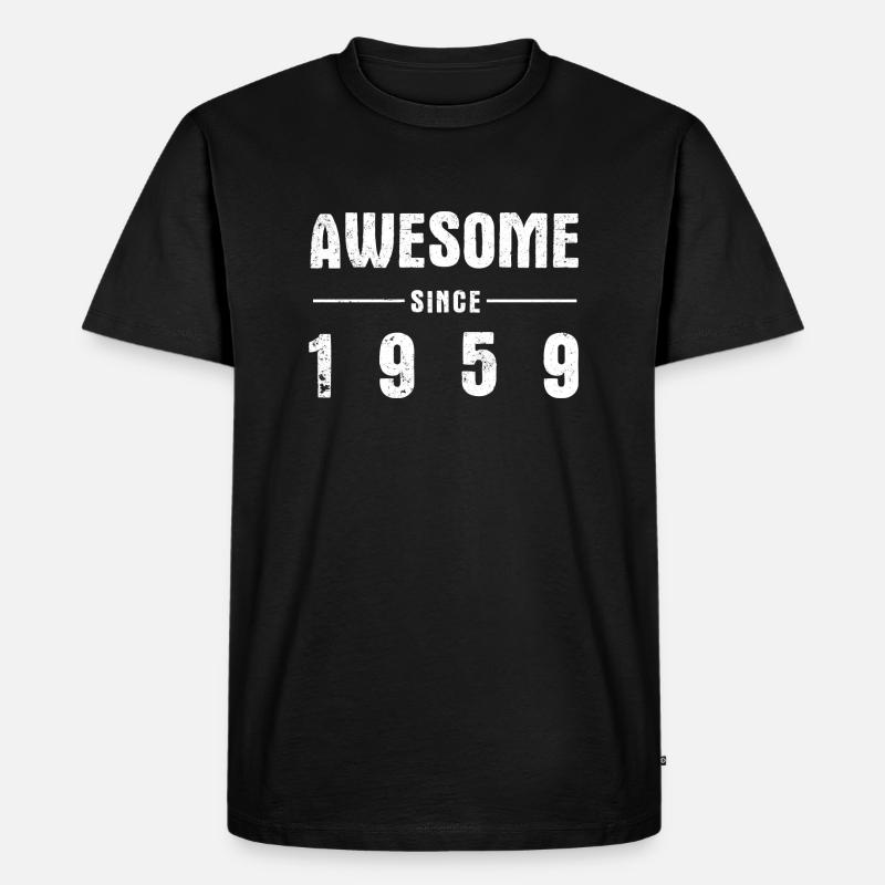 Awesome -since- 1959 - Männer Premium Bio T-Shirt - Schwarz