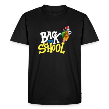 Back To School / Bonne Rentrée Scolaire - T-shirt Premium bio Homme - noir - Devant - Nico (187cm)