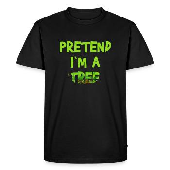 Pretend IN A TREE, Halloween Costume October Gift - Men's Premium Organic T-Shirt - black - Front - Nico (187cm)
