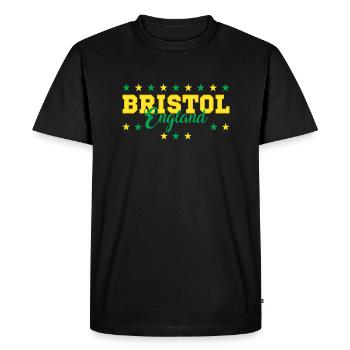 Bristol - T-shirt Premium bio Homme - noir - Devant - Nico (187cm)
