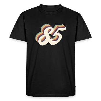 85th anniversary vintage - Men's Premium Organic T-Shirt - black - Front - Nico (187cm)