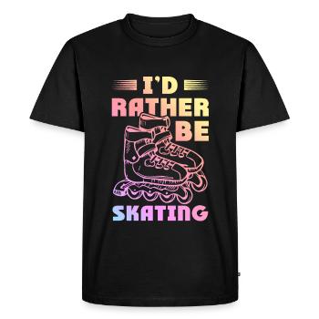 skating skate - Men's Premium Organic T-Shirt - black - Front - Nico (187cm)