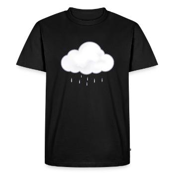 Rain cloud - Men's Premium Organic T-Shirt - black - Front - Nico (187cm)