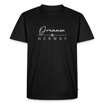 Norvège - Drammen - Norvège - Norvège - T-shirt Premium bio Homme - noir - Devant - Nico (187cm)