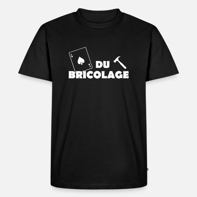 as du bricolage - T-shirt Premium bio Homme - noir