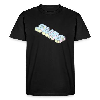 SWAG - Men's Premium Organic T-Shirt - black - Front - Nico (187cm)