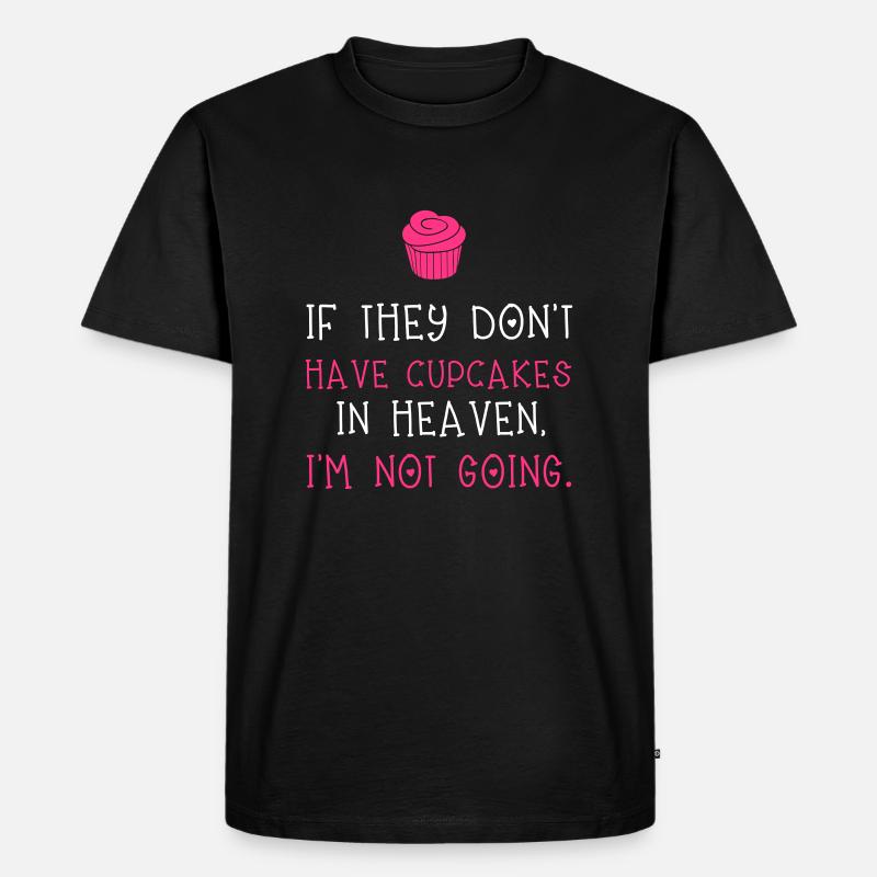 Cupcakes - Männer Premium Bio T-Shirt - Schwarz