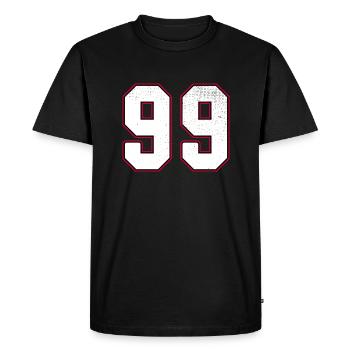 Numéro quatre-vingt-dix neuf - 99 Classic Vintage Sport - T-shirt Premium bio Homme - noir - Devant - Nico (187cm)