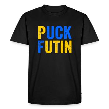 Puck futin - T-shirt Premium bio Homme - noir - Devant - Nico (187cm)