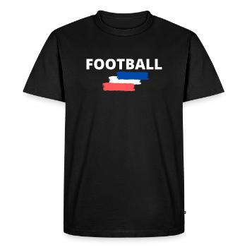 FOOTBALL - FRANCE - T-shirt Premium bio Homme - noir - Devant - Nico (187cm)