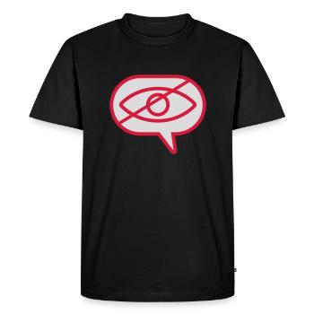 Do not see visual eye - Men's Premium Organic T-Shirt - black - Front - Nico (187cm)