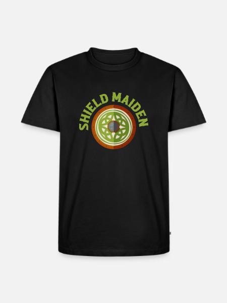 Shield Maiden Viking Norse - Men's Premium Organic T-Shirt - black