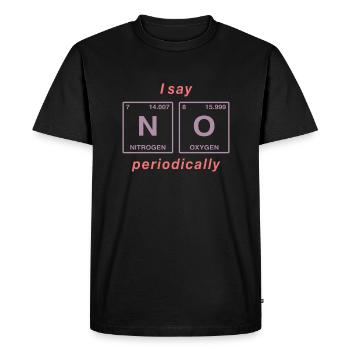 Je dis NON peropdiquement - ne soyez pas un béni-oui-oui! - T-shirt Premium bio Homme - noir - Devant - Nico (187cm)