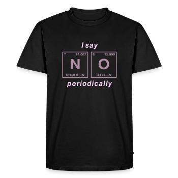 Je dis NON peropdiquement - ne soyez pas un béni-oui-oui! - T-shirt Premium bio Homme - noir - Devant - Nico (187cm)