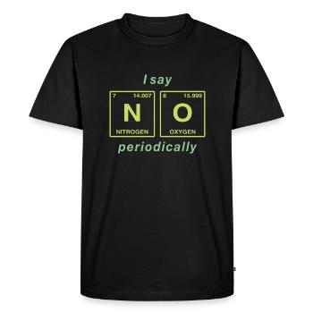 Je dis NON peropdiquement - ne soyez pas un béni-oui-oui! - T-shirt Premium bio Homme - noir - Devant - Nico (187cm)