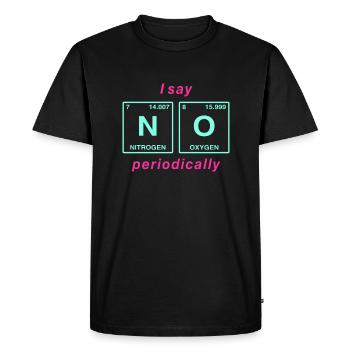 Je dis NON peropdiquement - ne soyez pas un béni-oui-oui! - T-shirt Premium bio Homme - noir - Devant - Nico (187cm)