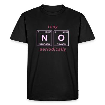 Je dis NON peropdiquement - ne soyez pas un béni-oui-oui! - T-shirt Premium bio Homme - noir - Devant - Nico (187cm)
