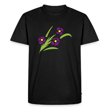 fleurs en épi - T-shirt Premium bio Homme - noir - Devant - Nico (187cm)
