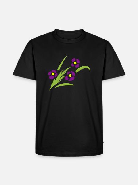fleurs en épi - T-shirt Premium bio Homme - noir