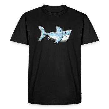 Sharky - Men's Premium Organic T-Shirt - black - Front - Nico (187cm)