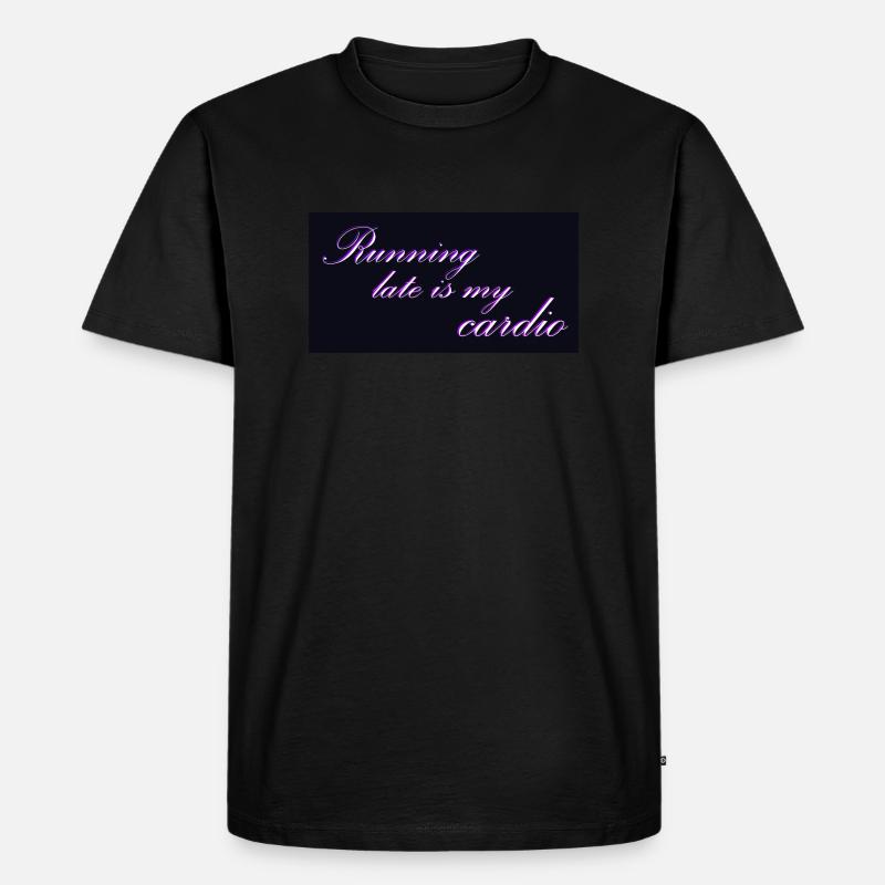 Design 1 - Männer Premium Bio T-Shirt - Schwarz