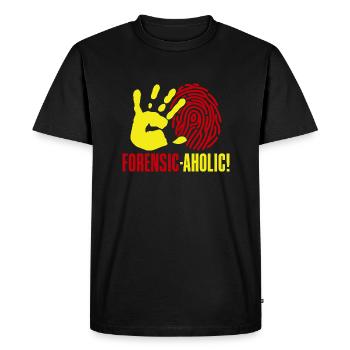 Forensic Science Major Forensic-Aholic Forensics - Men's Premium Organic T-Shirt - black - Front - Nico (187cm)
