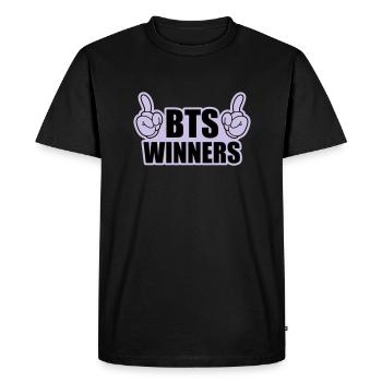 BTS Winners - T-shirt Premium bio Homme - noir - Devant - Nico (187cm)