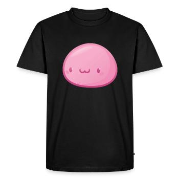 Mochi japonais rose kawaii mignon - T-shirt Premium bio Homme - noir - Devant - Nico (187cm)