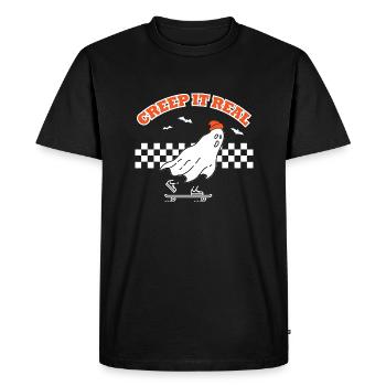 Creep It Real - Men's Premium Organic T-Shirt - black - Front - Nico (187cm)