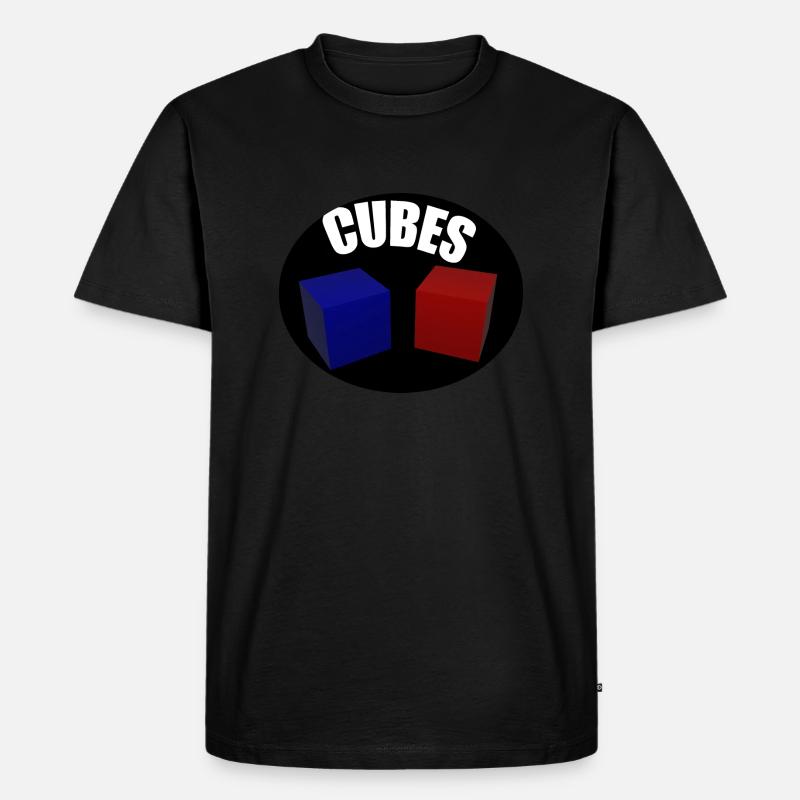 CUBES2 - Männer Premium Bio T-Shirt - Schwarz