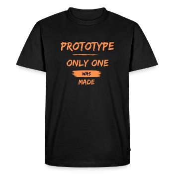 Prototype, only one was made - Men's Premium Organic T-Shirt - black - Front - Nico (187cm)