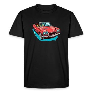 Red convertible - Men's Premium Organic T-Shirt - black - Front - Nico (187cm)