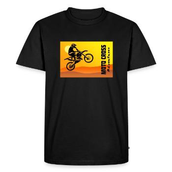 Moto Cross - Motocross - Supercross - T-shirt Premium bio Homme - noir - Devant - Nico (187cm)