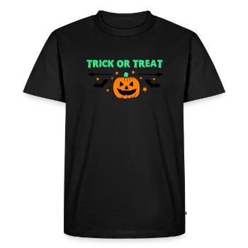 trick or treat1 - Men's Premium Organic T-Shirt - black - Front - Nico (187cm)