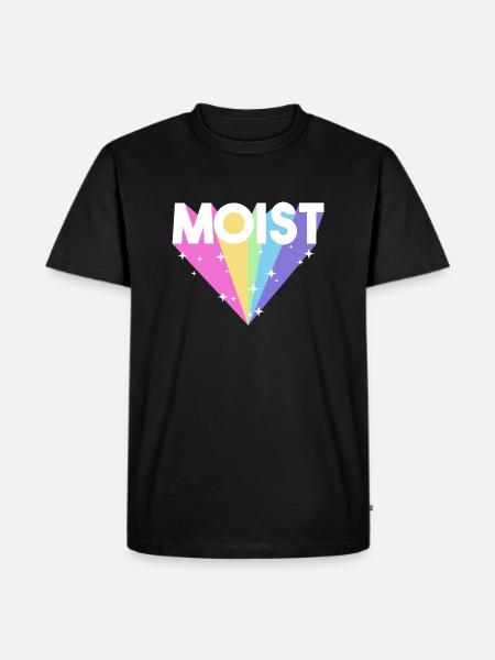 Moist Funny Meme Offensive Weird Cool Hilarious - Men's Premium Organic T-Shirt - black