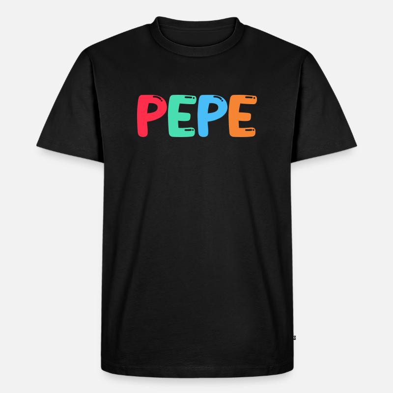 Name - Pepe - Männer Premium Bio T-Shirt - Schwarz