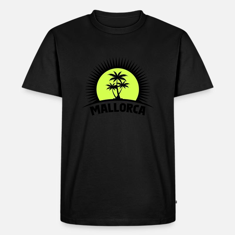 mallorca - Männer Premium Bio T-Shirt - Schwarz