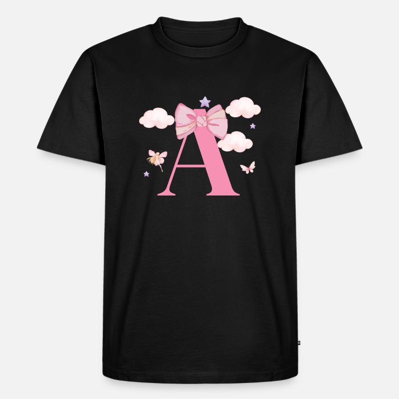 Brief an Pink Clouds - Männer Premium Bio T-Shirt - Schwarz